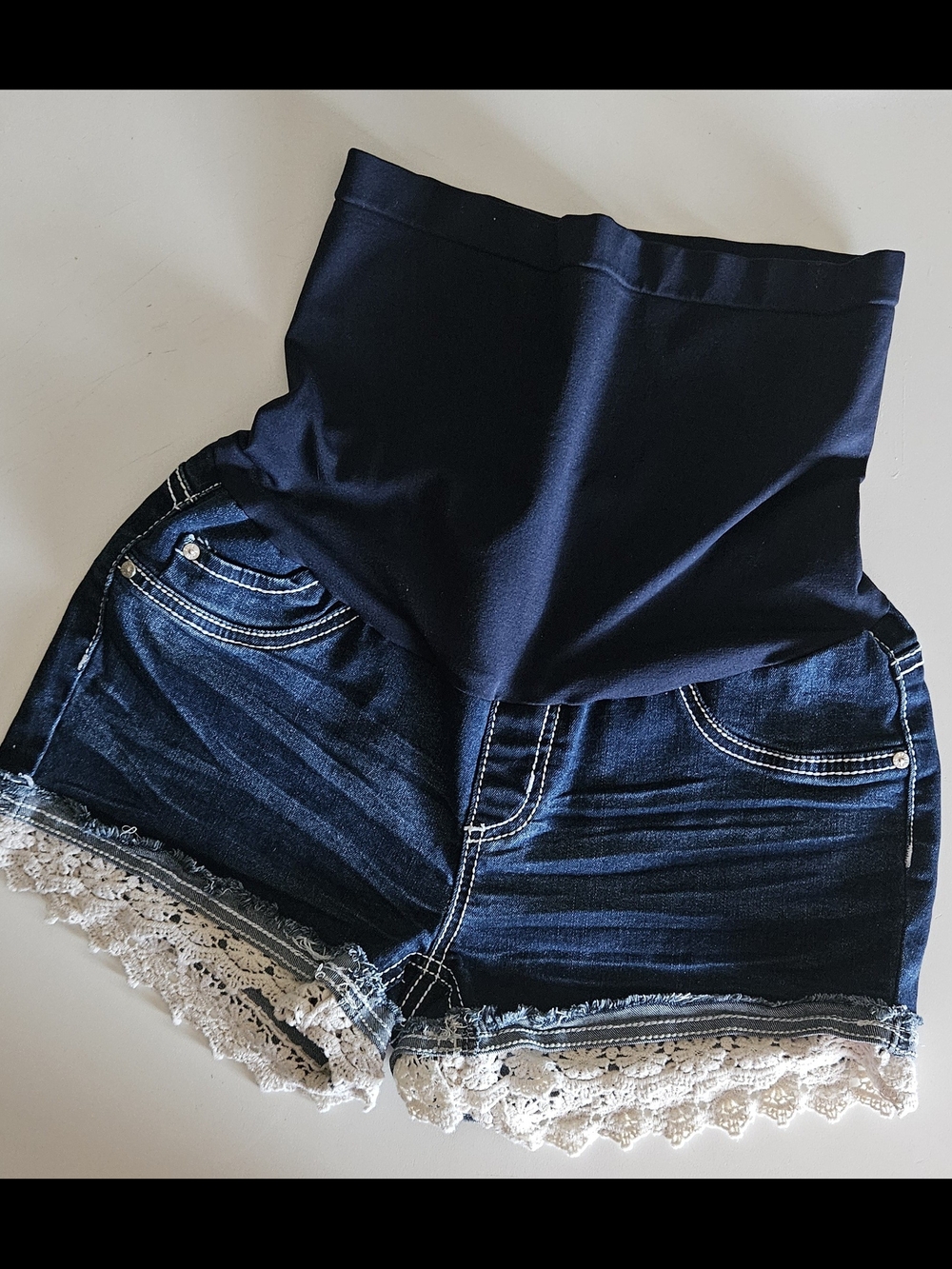 Blue Savvy Maternity Shorts